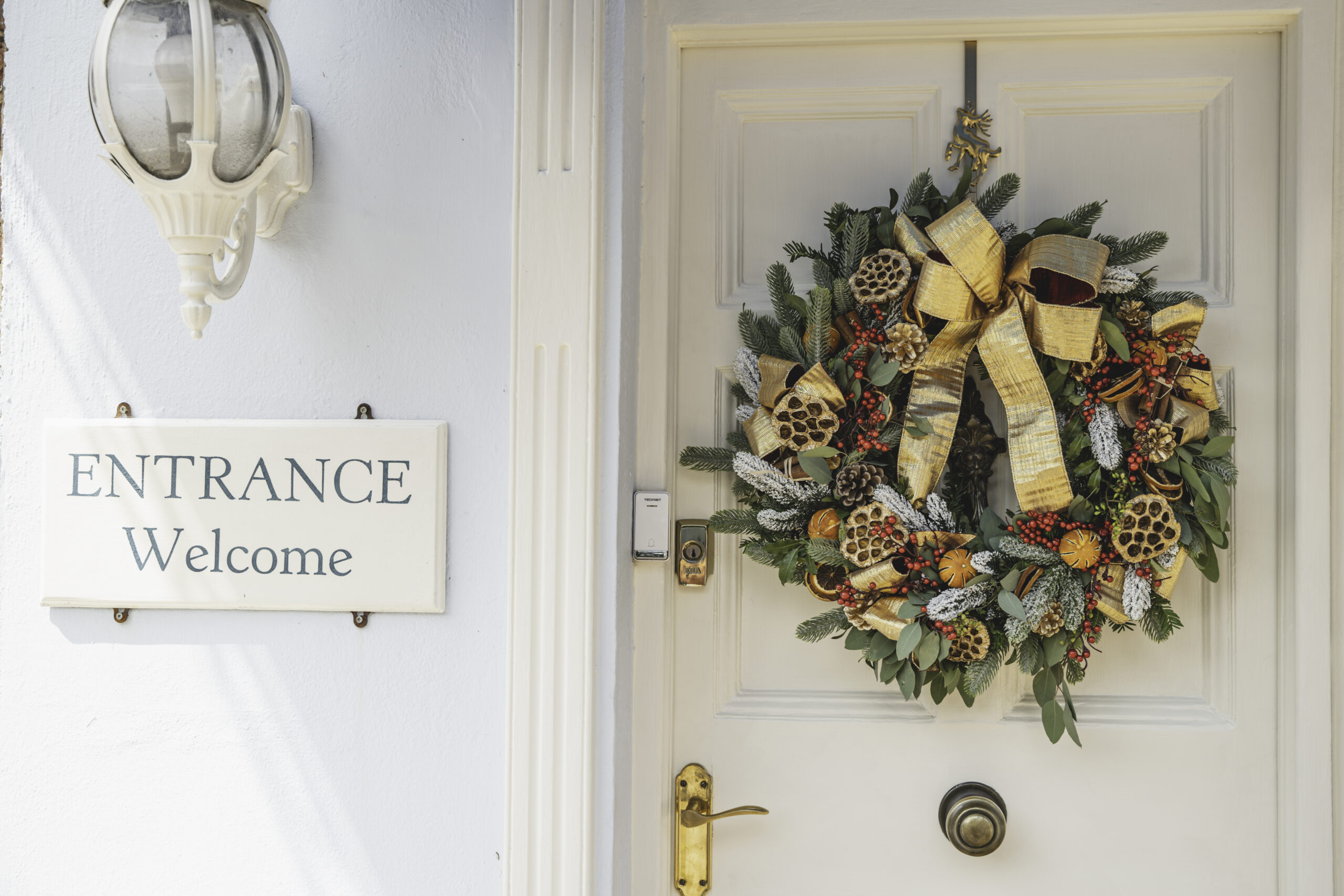 Christmas Wreath at the Woburn Coffee House